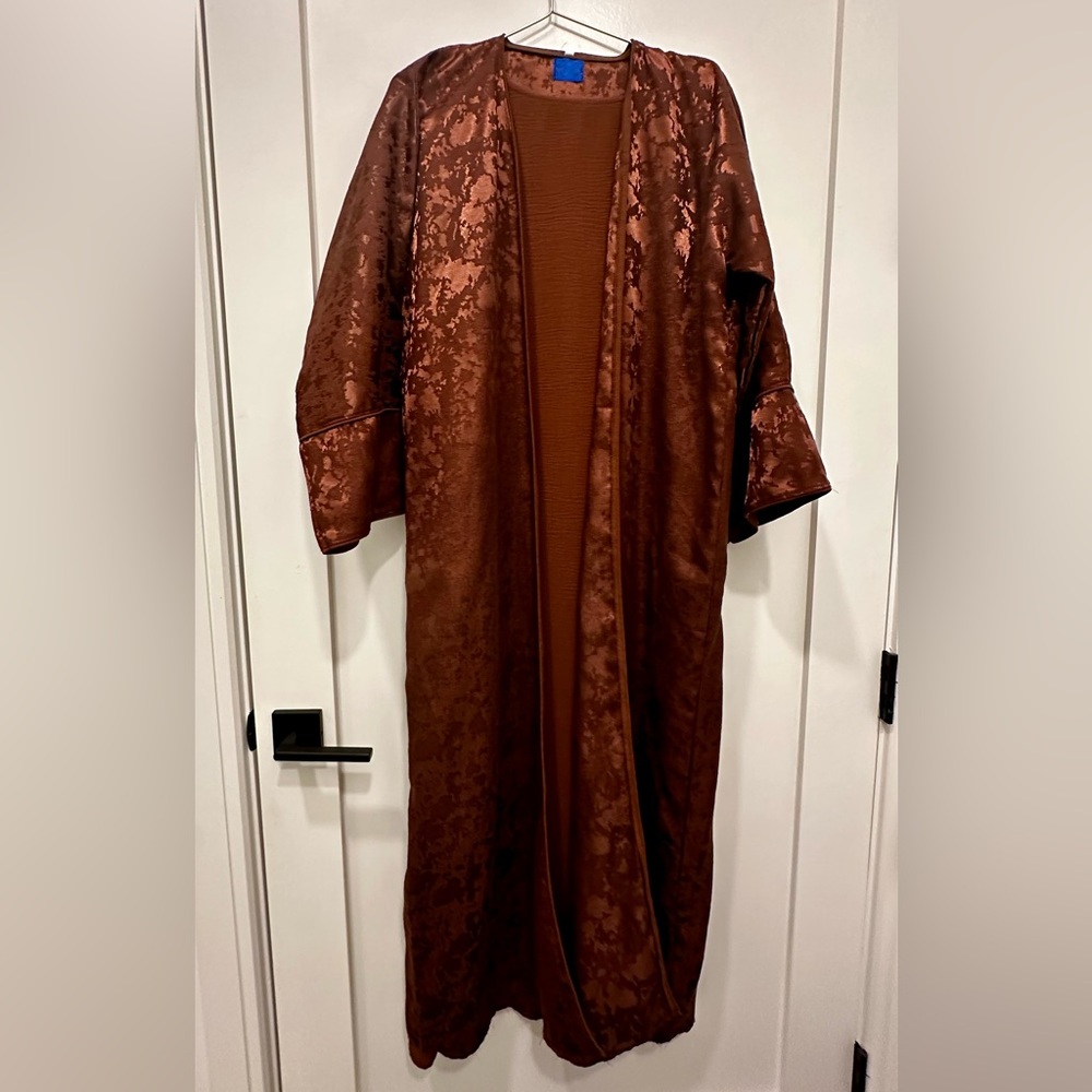 Copper Brown Open Abaya